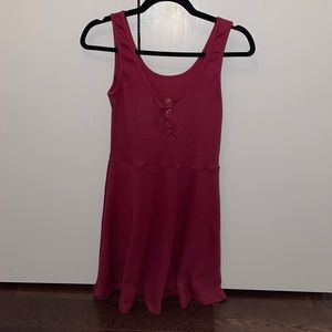 Burgundy skater dress